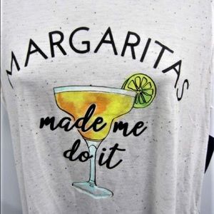 NWT margaritas made me do it tank top size M